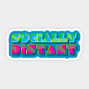 Socially Distant Sticker